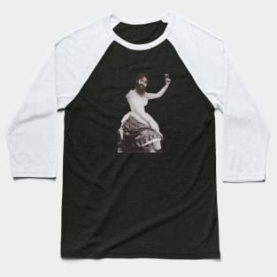 Bearded Lady Toast Baseball T-Shirt